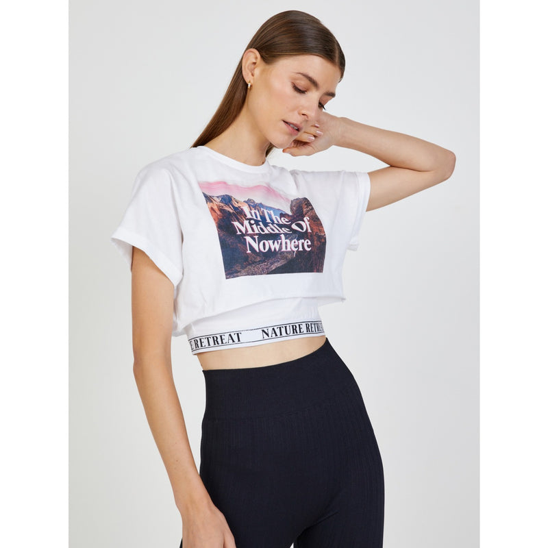 TW Cropped Printed Tshirt | Montivo Pakistan
