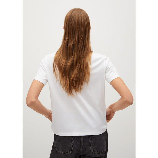 MNG Printed cotton-blend T-shirt | Montivo Pakistan