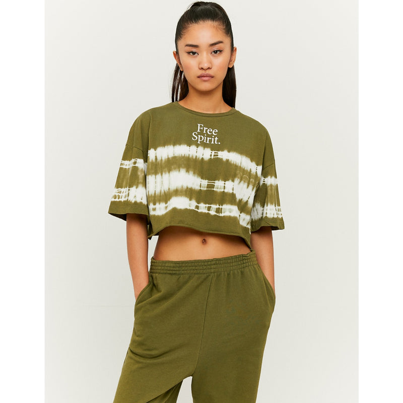 TW Cropped Oversized Green Tshirt | Montivo Pakistan