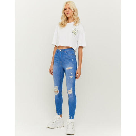 TW Cropped Oversize Print Tshirt | Montivo Pakistan