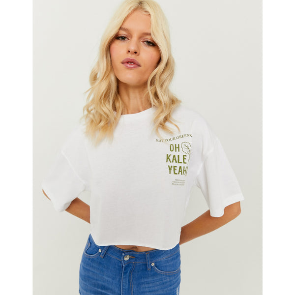 TW Cropped Oversize Print Tshirt | Montivo Pakistan