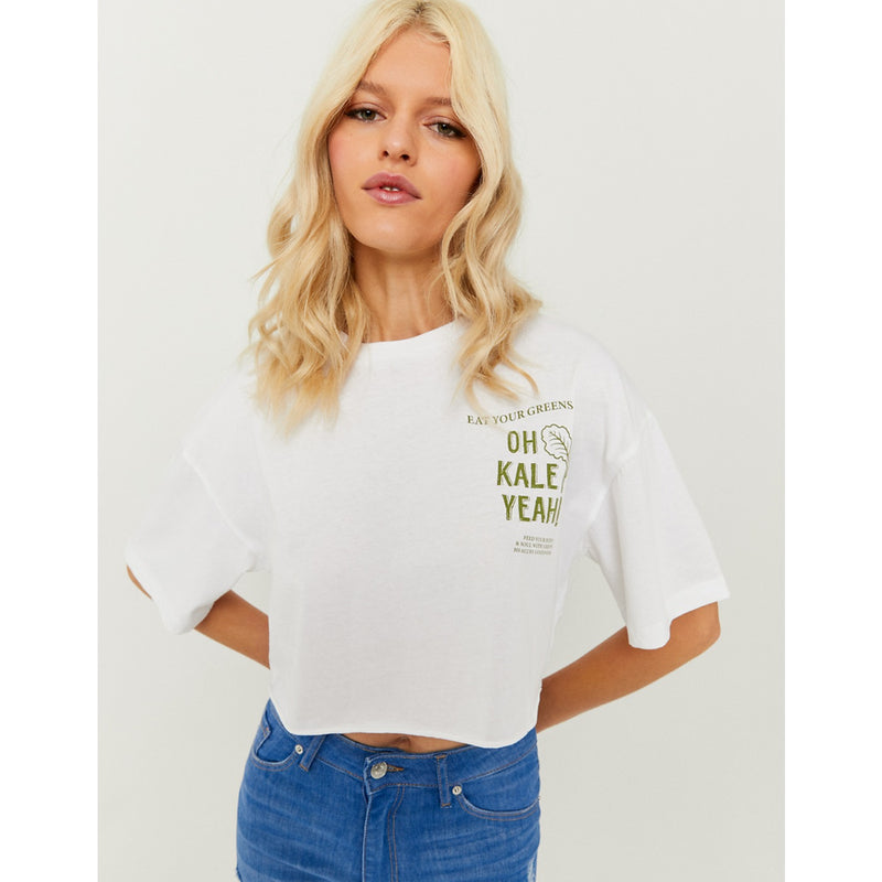 TW Cropped Oversize Print Tshirt | Montivo Pakistan