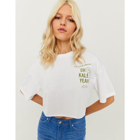 TW Cropped Oversize Print Tshirt | Montivo Pakistan