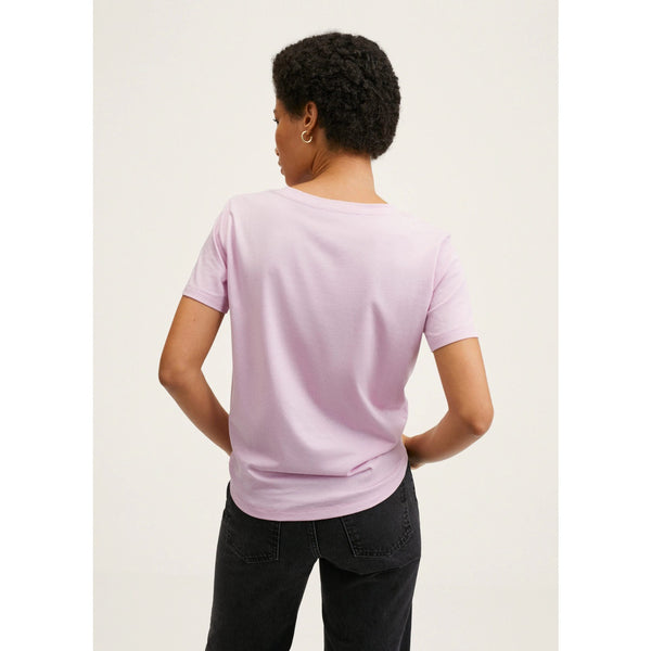 MNG Lilac Cotton Tshirt | Montivo Pakistan