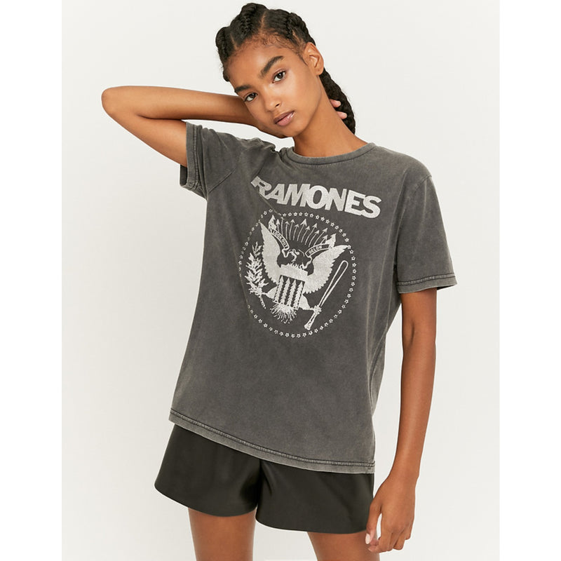 TW Charcoal Glitter Print Tshirt | Montivo Pakistan
