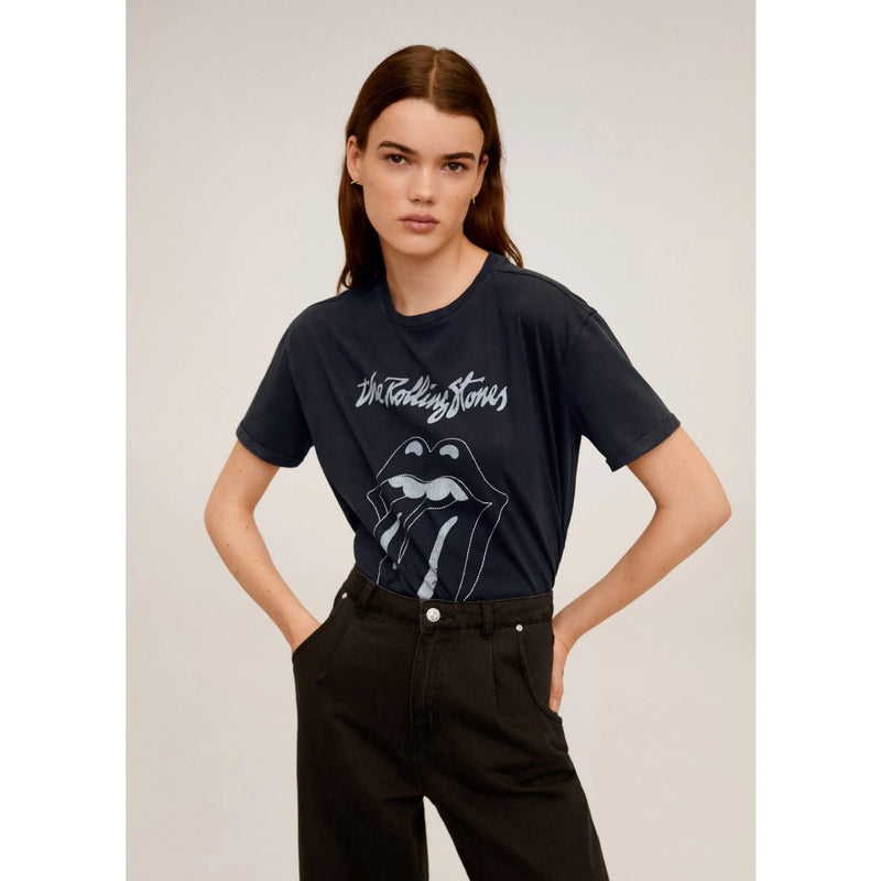 MNG Rolling Stones Charcoal Tshirt | Montivo Pakistan