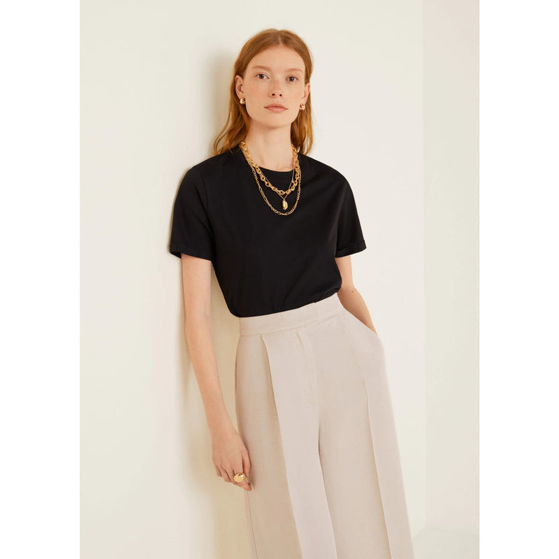 MNG Black Plain Tshirt | Montivo Pakistan