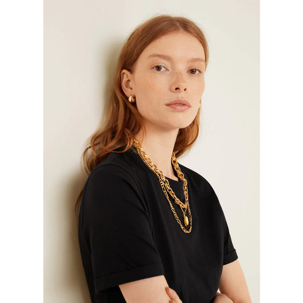 MNG Black Plain Tshirt | Montivo Pakistan