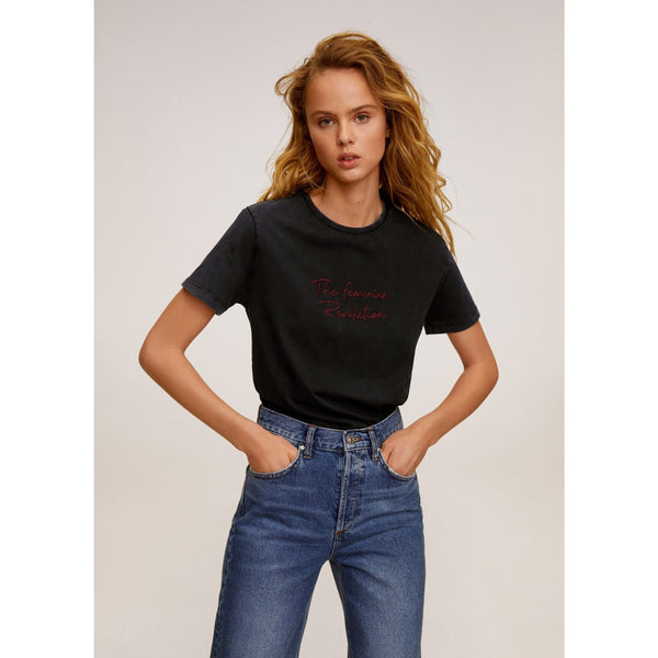 MNG Black Message Tshirt | Montivo Pakistan