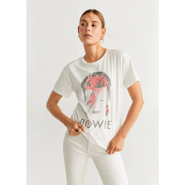 MNG Bowie Cotton White Tshirt | Montivo Pakistan