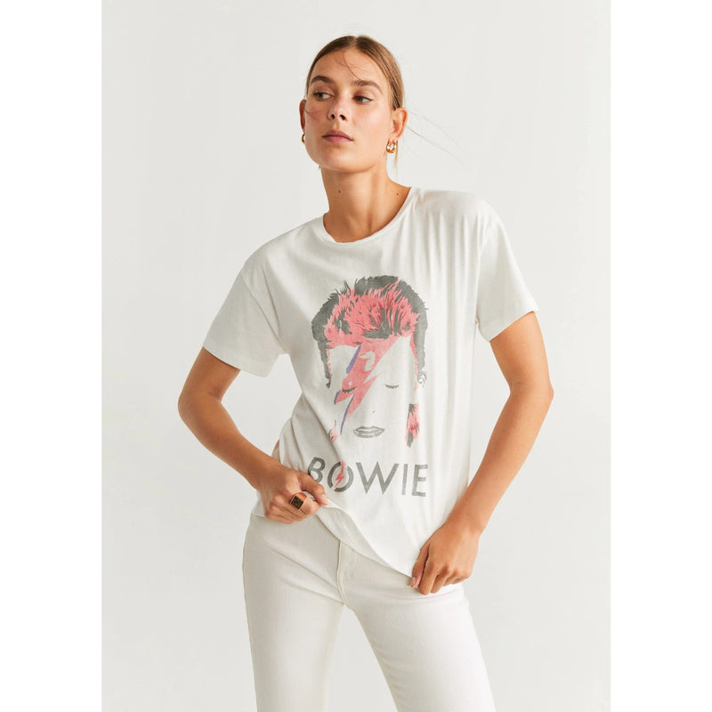 MNG Bowie Cotton White Tshirt | Montivo Pakistan