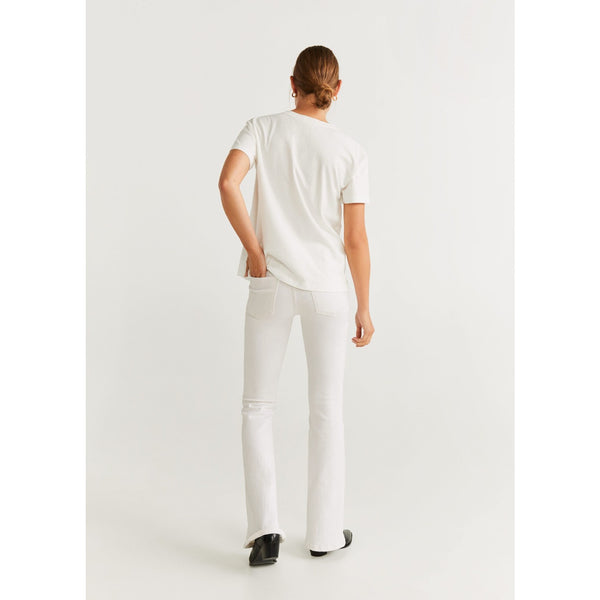 MNG Bowie Cotton White Tshirt | Montivo Pakistan