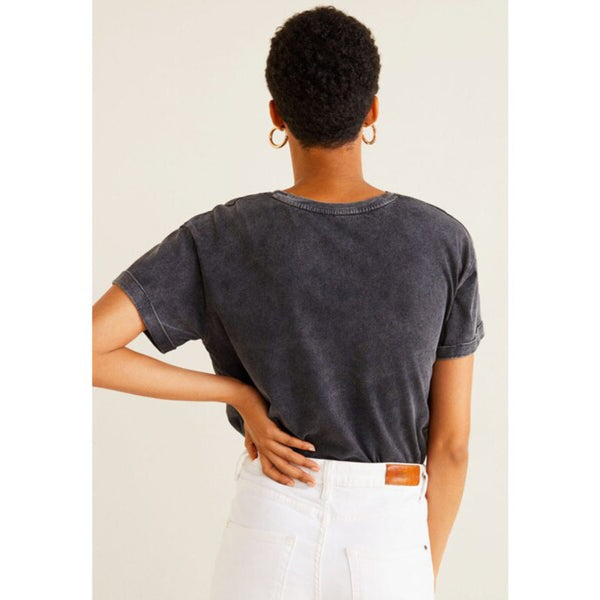 MNG Charcoal Printed Tshirt | Montivo Pakistan