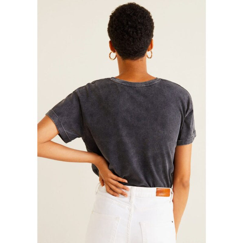 MNG Charcoal Printed Tshirt | Montivo Pakistan