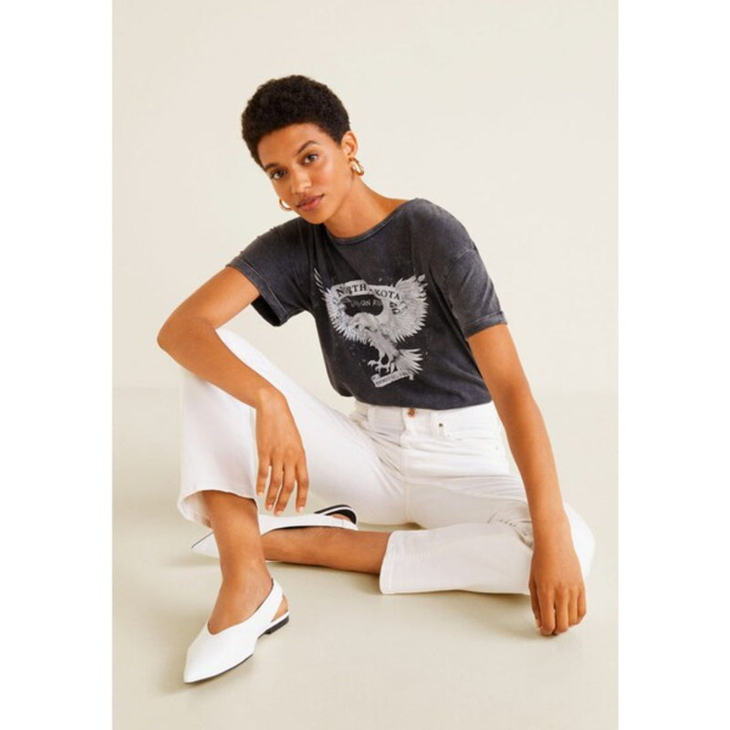 MNG Charcoal Printed Tshirt | Montivo Pakistan