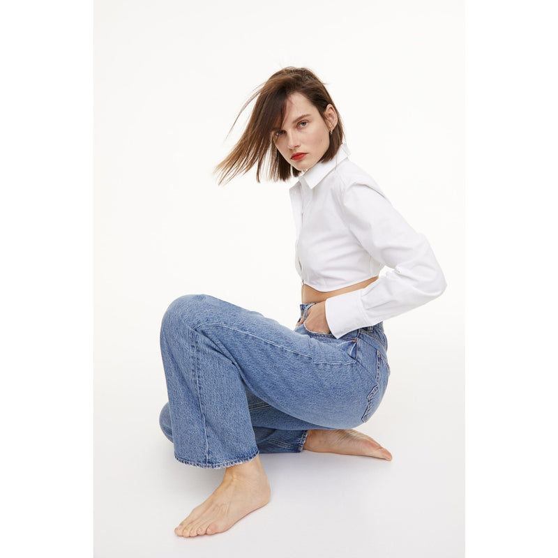 FF Cropped Wide Leg Jeans | Montivo Pakistan