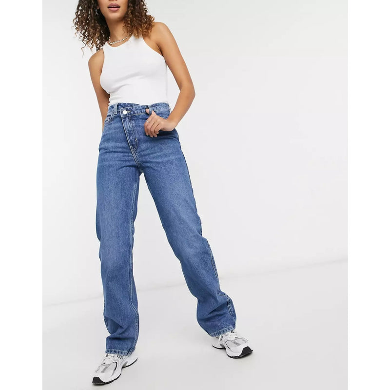 WD Skew Split Hem Jeans | Montivo Pakistan