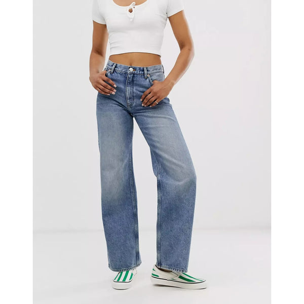 Monki Blue Wide Leg Jeans | Montivo Pakistan