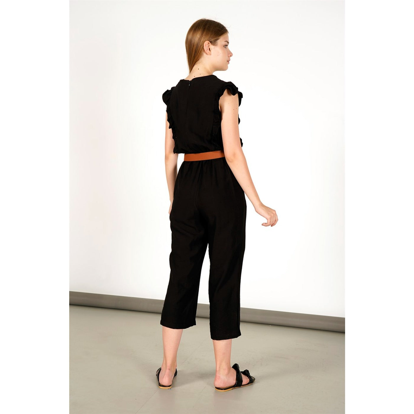 Black Belted Jumpsuit | Montivo Pakistan