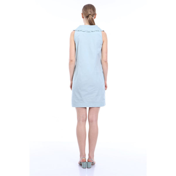 Light Green Frill Poplin Dress | Montivo Pakistan