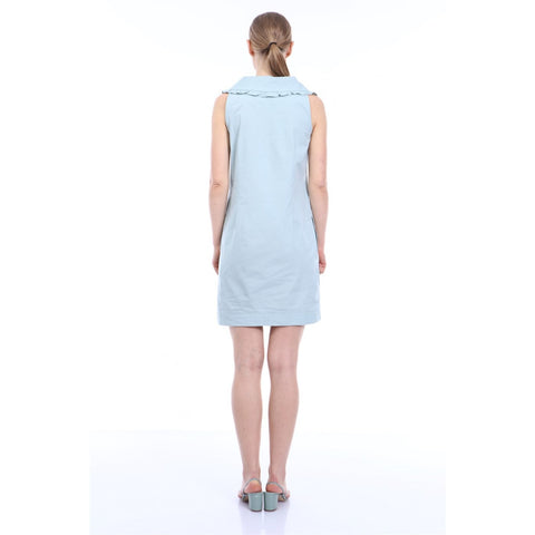 Light Green Frill Poplin Dress | Montivo Pakistan