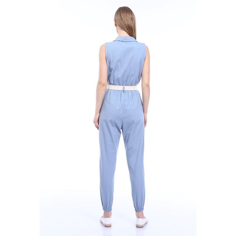 Light Blue Denim Jumpsuit | Montivo Pakistan