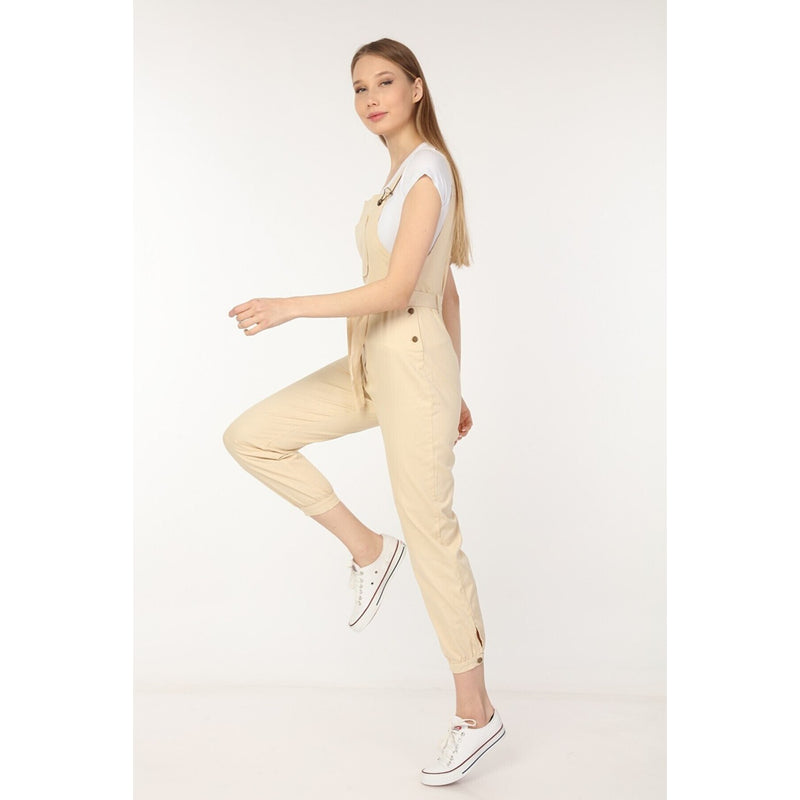 Lemon Denim Dungaree Jumpsuit | Montivo Pakistan