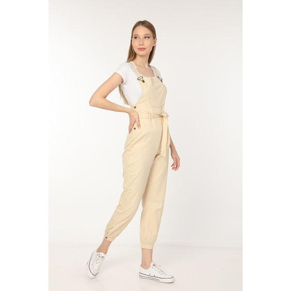 Lemon Denim Dungaree Jumpsuit | Montivo Pakistan