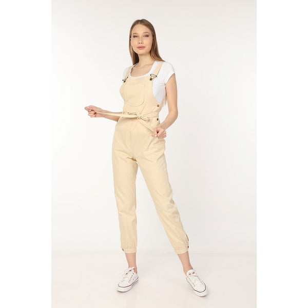 Lemon Denim Dungaree Jumpsuit | Montivo Pakistan