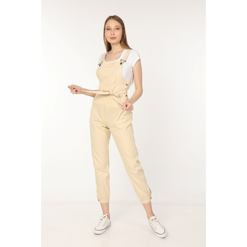 Lemon Denim Dungaree Jumpsuit | Montivo Pakistan