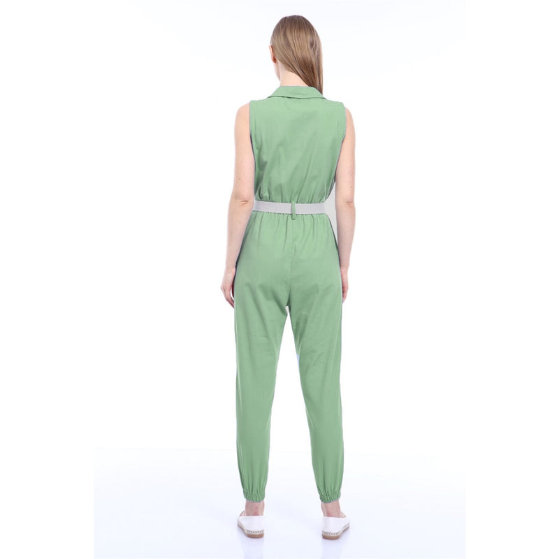 Green Denim Jumpsuit | Montivo Pakistan
