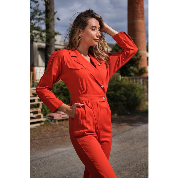 Red Blazer Jumpsuit | Montivo Pakistan