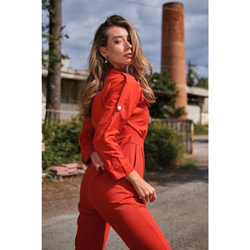 Red Blazer Jumpsuit | Montivo Pakistan