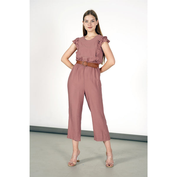 Rose Frill Detailed Jumpsuit | Montivo Pakistan