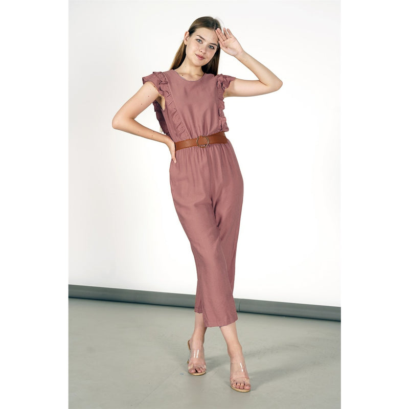 Rose Frill Detailed Jumpsuit | Montivo Pakistan