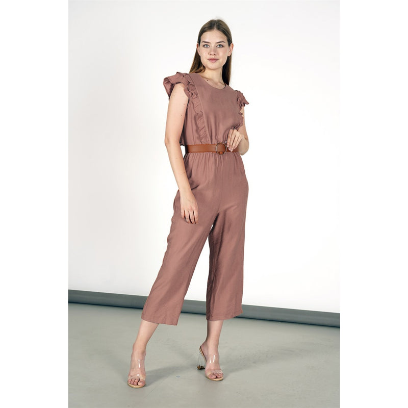Rose Frill Detailed Jumpsuit | Montivo Pakistan