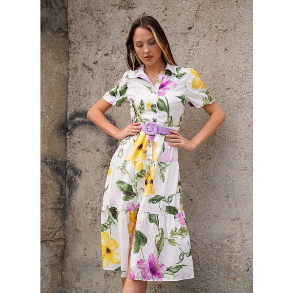 White Floral Dress | Montivo Pakistan
