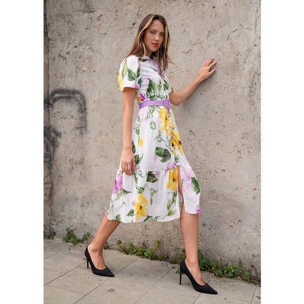 White Floral Dress | Montivo Pakistan