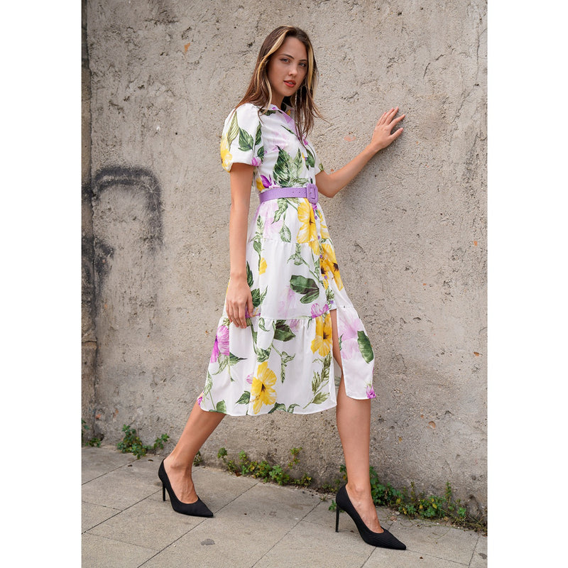 White Floral Dress | Montivo Pakistan