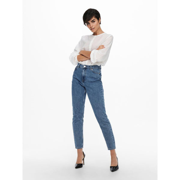 Only Women Blue Mom Jeans | Montivo Pakistan