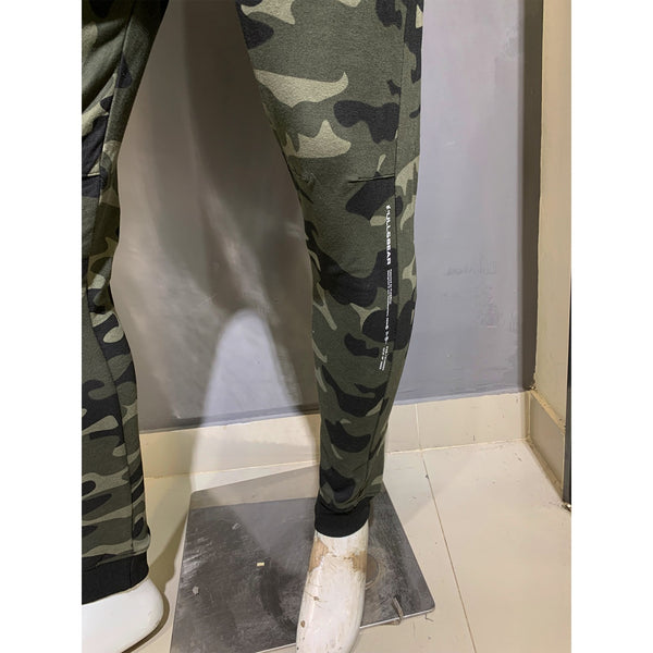 PB Green Camo Slim Joggers | Montivo Pakistan
