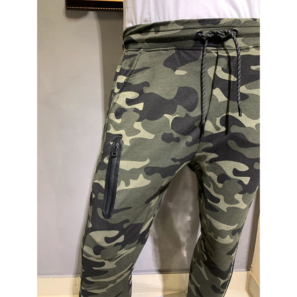 PB Green Camo Slim Joggers | Montivo Pakistan