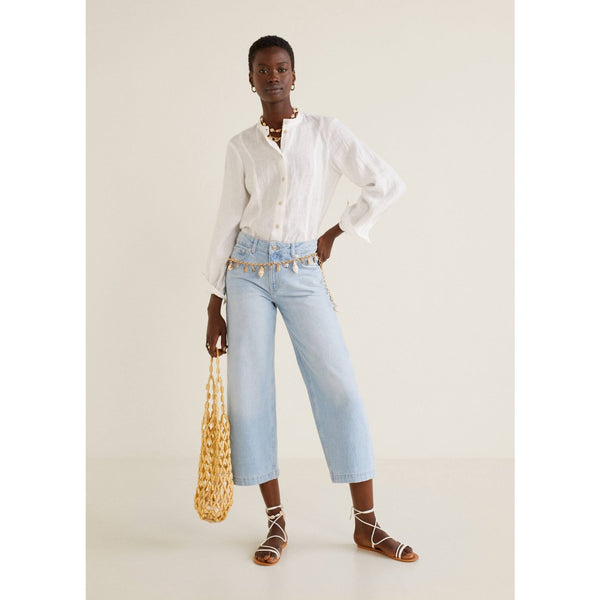 MNG Light Blue Culotte relaxed jeans | Montivo Pakistan