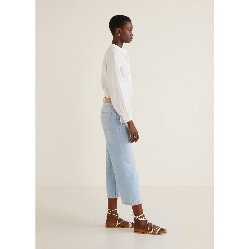 MNG Light Blue Culotte relaxed jeans | Montivo Pakistan