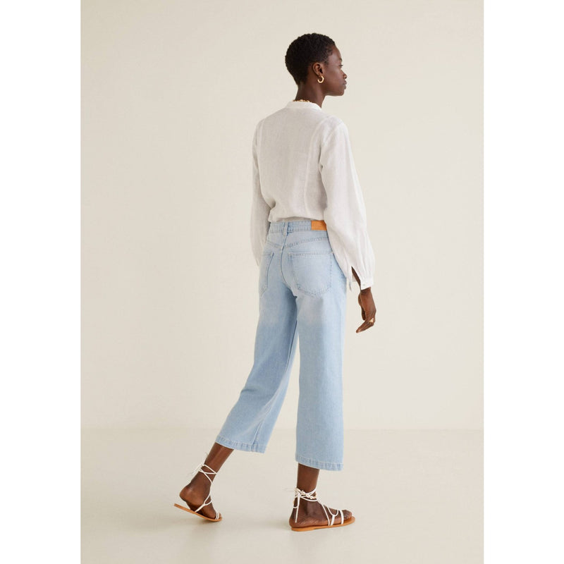 MNG Light Blue Culotte relaxed jeans | Montivo Pakistan