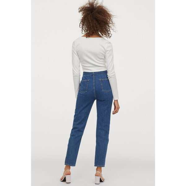 HM Dark Blue Mom Jeans | Montivo Pakistan