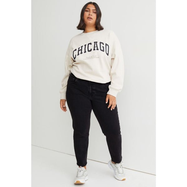 HM Girlfriend Raw Hem Black Jeans | Montivo Pakistan
