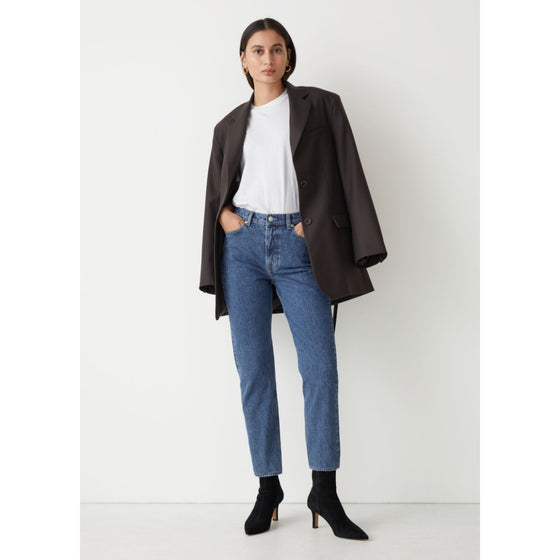 &OS High Waist Blue Cut Jeans | Montivo Pakistan