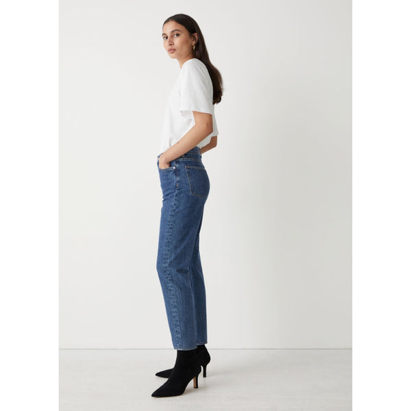 &OS High Waist Blue Cut Jeans | Montivo Pakistan