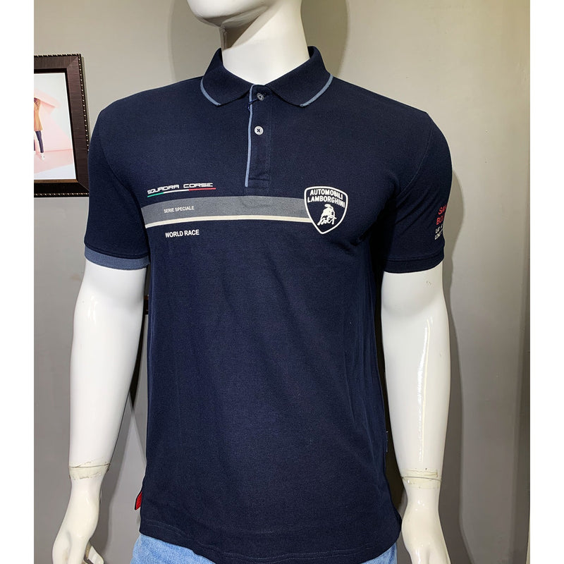 Lambo World Race Navy Polo | Montivo Pakistan